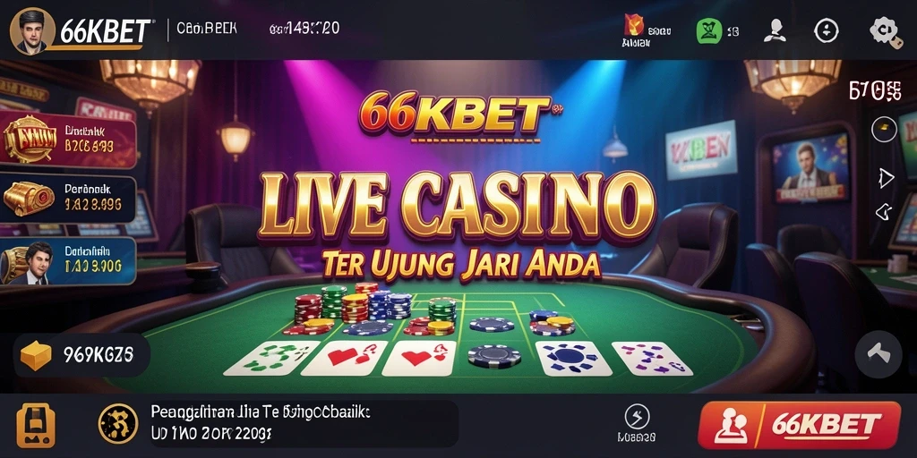 Gameplay Live Casino yang mengasyikkan dan interaktif di 66KBET.