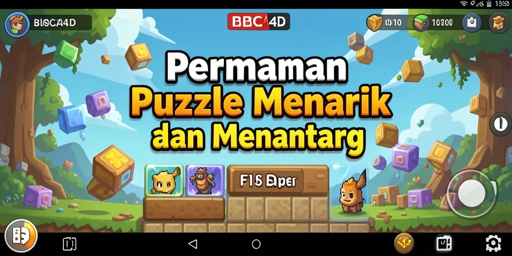 Screenshot BBCA4D menampilkan gameplay menarik dengan teka-teki yang berwarna-warni.