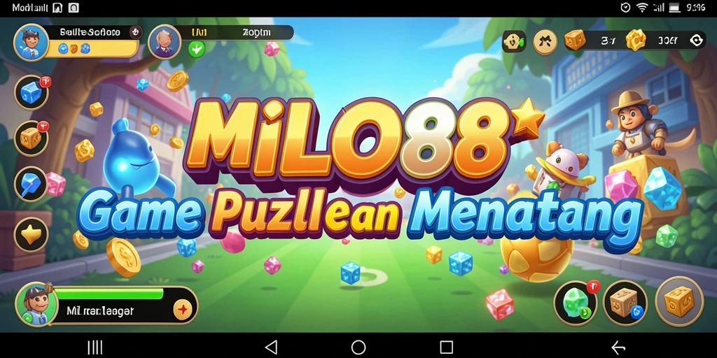 Tampilan menarik dari gameplay Puzzle MILO88 yang menantang.