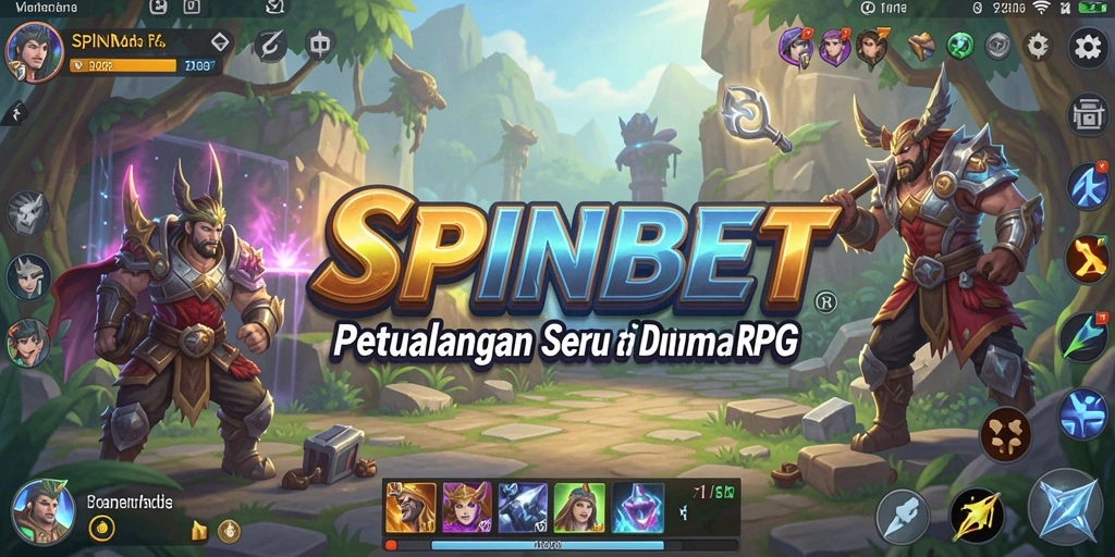 Screenshot gameplay SPINBET yang mendebarkan di dunia RPG.