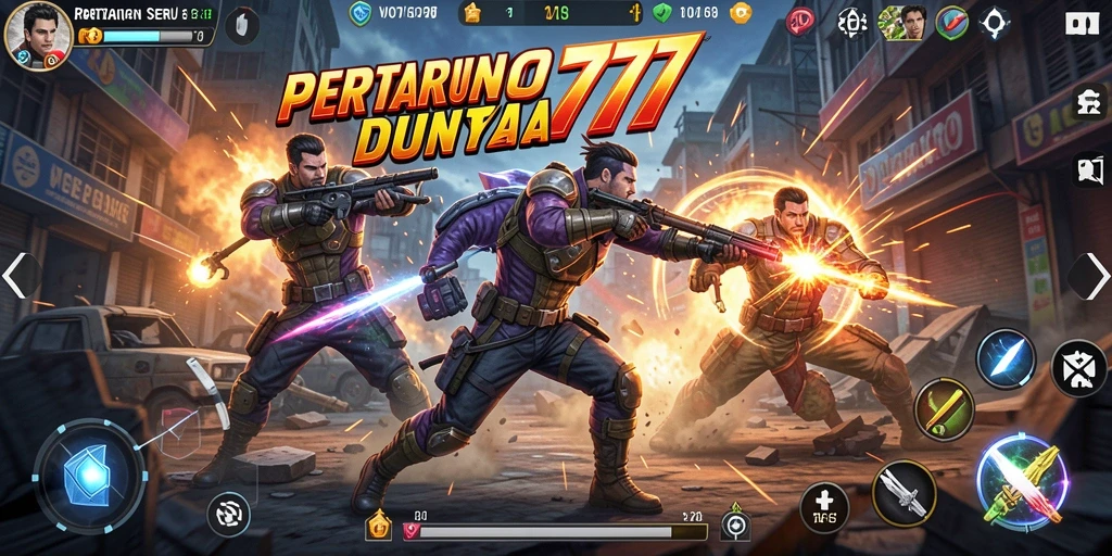 Screenshot VO777 menampilkan aksi pertempuran yang seru dan intens.